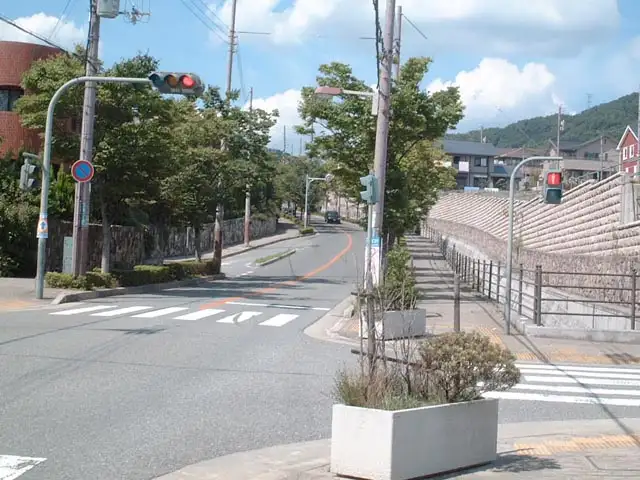 緑が多く植えられている。