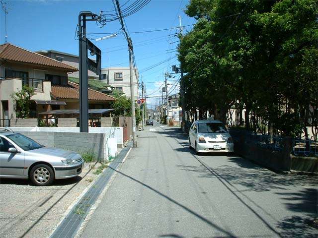 『武庫町』近景。一戸建てが建ち並ぶ静かな住宅地で、地勢は平坦です。