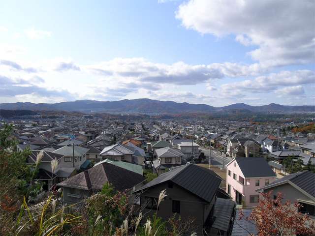 『大和団地』は、緑の囲まれた区画の整った住宅。