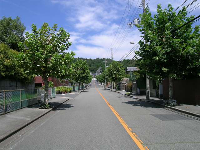 区画の広い邸宅が多く建ち並ぶ『石丸3丁目』、『外院3丁目』の街並み