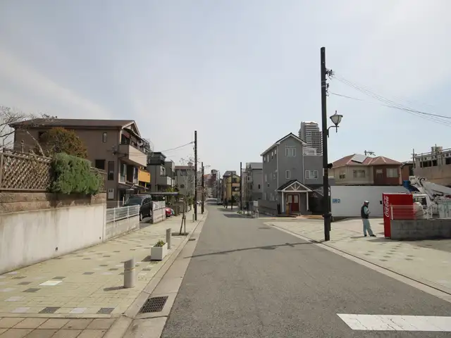 六甲町４丁目周辺の町並み