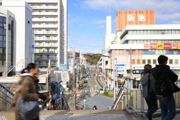 真上町・古曽部町周辺エリアの様子