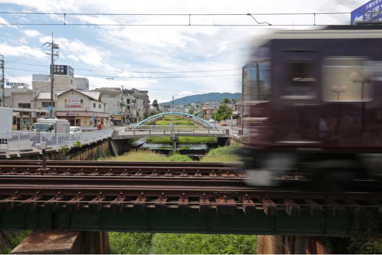 小林～宝塚南口駅以西・南口・中州エリアの様子