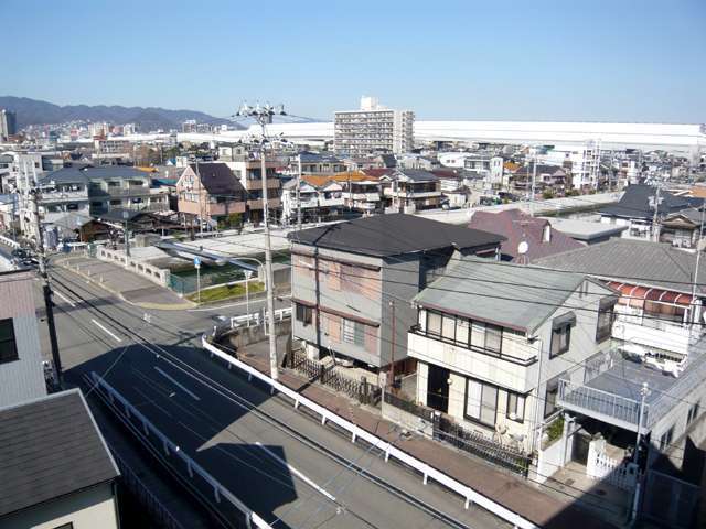 『甲子園網引町・今津巽町』遠景。区画の整った住宅地で、地勢は平坦。車でのアクセス良好です。
