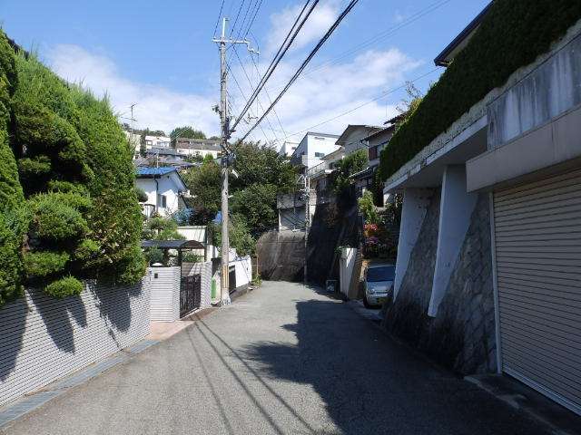 敷地の広い一戸建てや低層のマンションなどが混在しています。