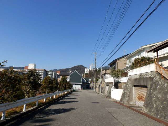 道幅が広く、全体的に区画の整った街並みが広がっています。