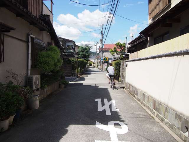 町の北側は第1種中高層住居専用地域内で、マンションや一戸建てが中心に立ち並んでいます。