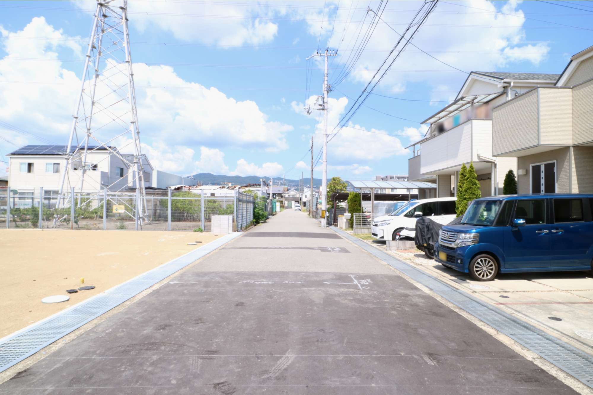 地勢は平坦。自転車での移動もらく。