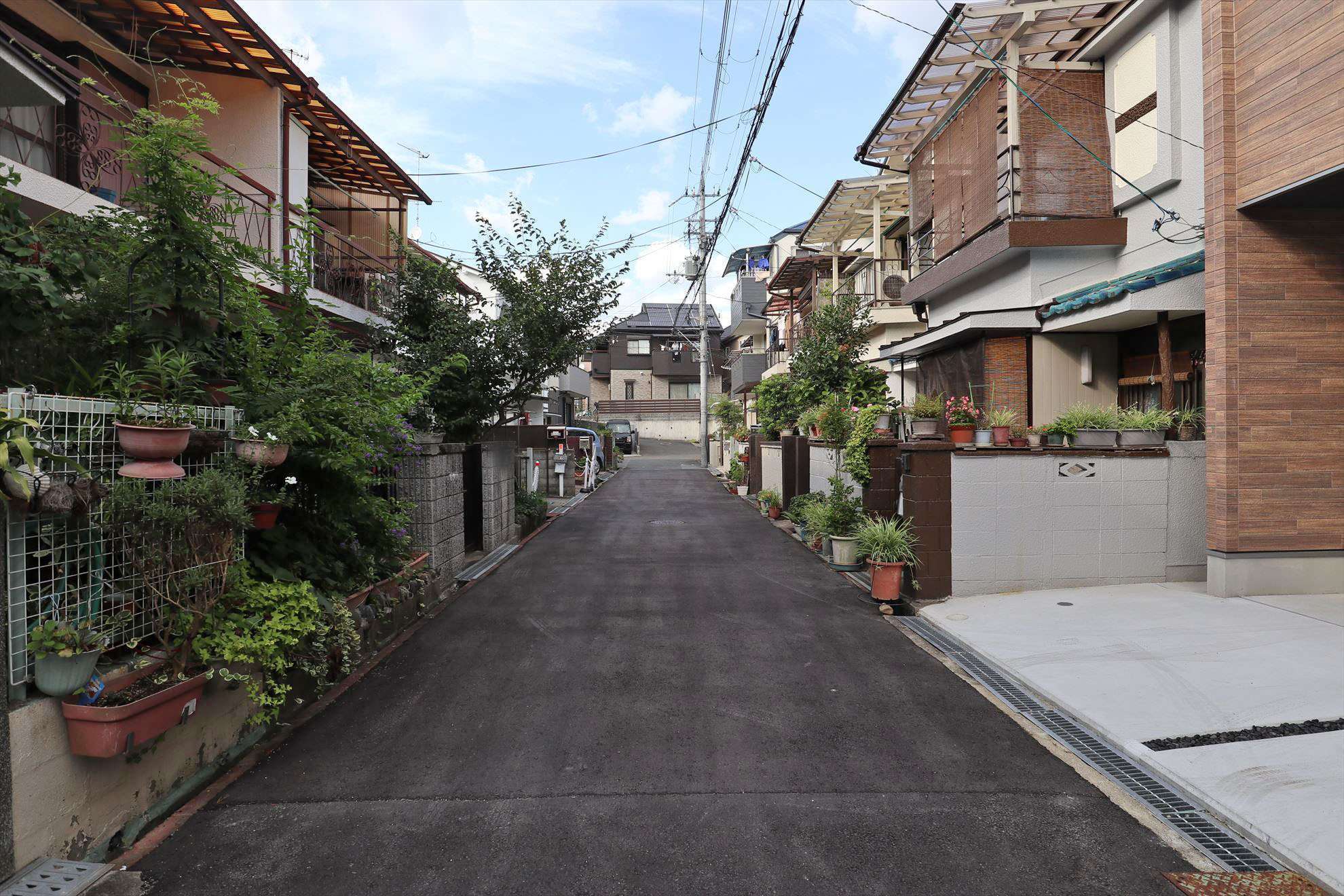 昔ながらの風情のある町並み。