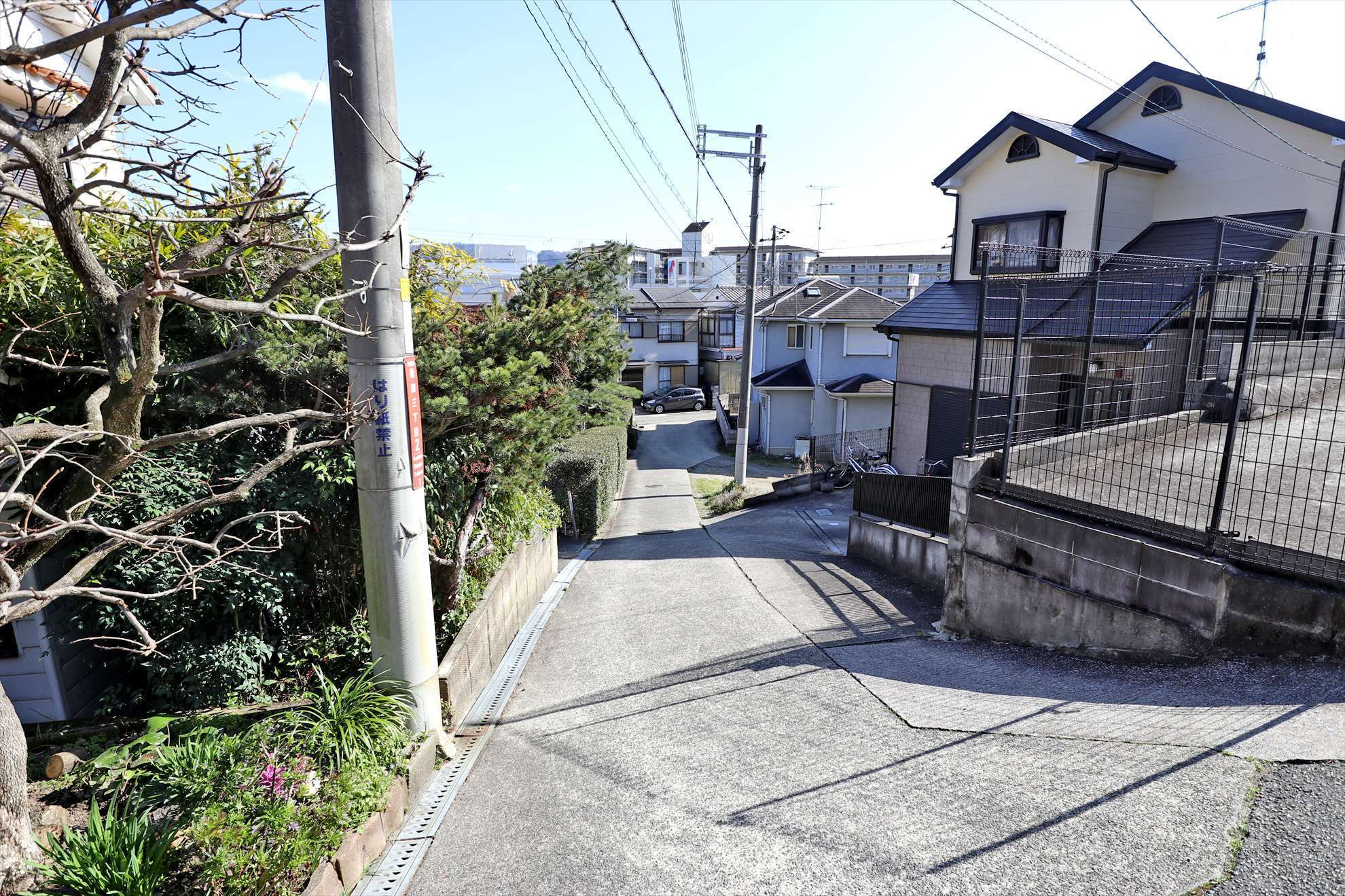 アップダウンのある地勢。