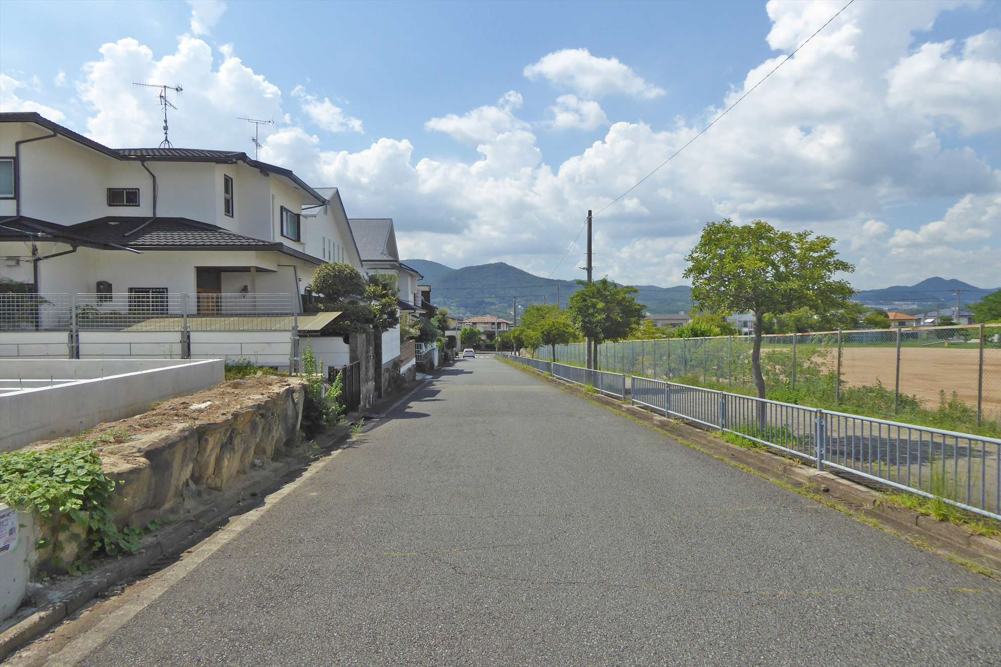 町内には比較的平坦なところもあります。