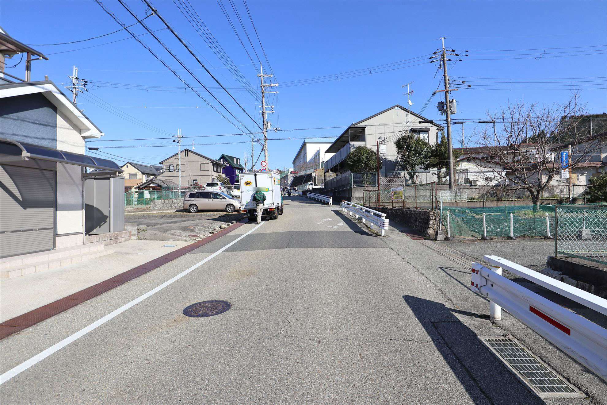 のどかな雰囲気の街並みです。