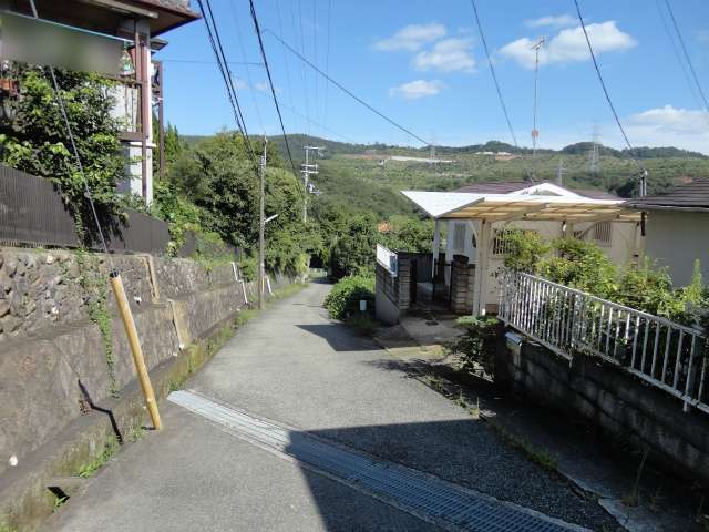 町の南側には広大な山林が広がっています。