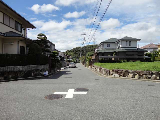 道幅は広く、ゆとりのある街路。