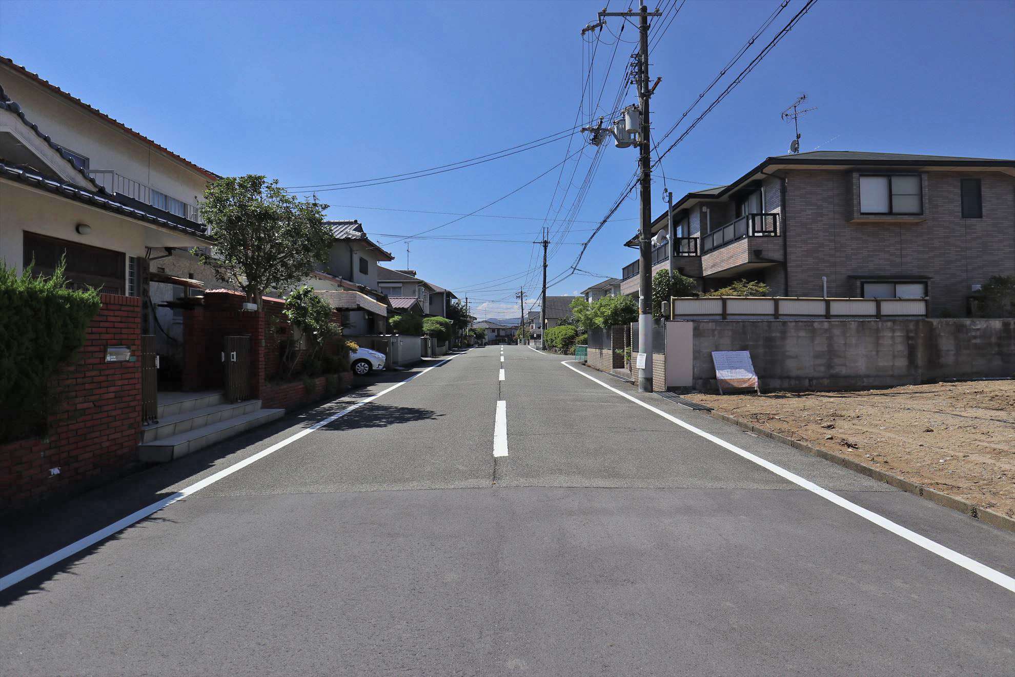 生垣や植栽のある家が多いです。