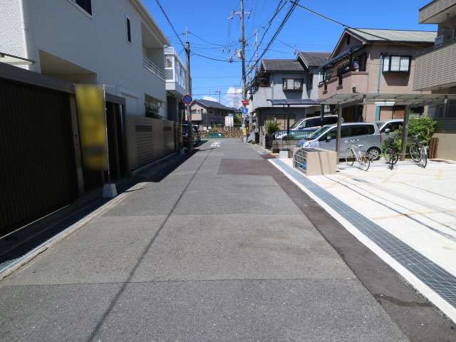 町の中の地勢は平坦です。