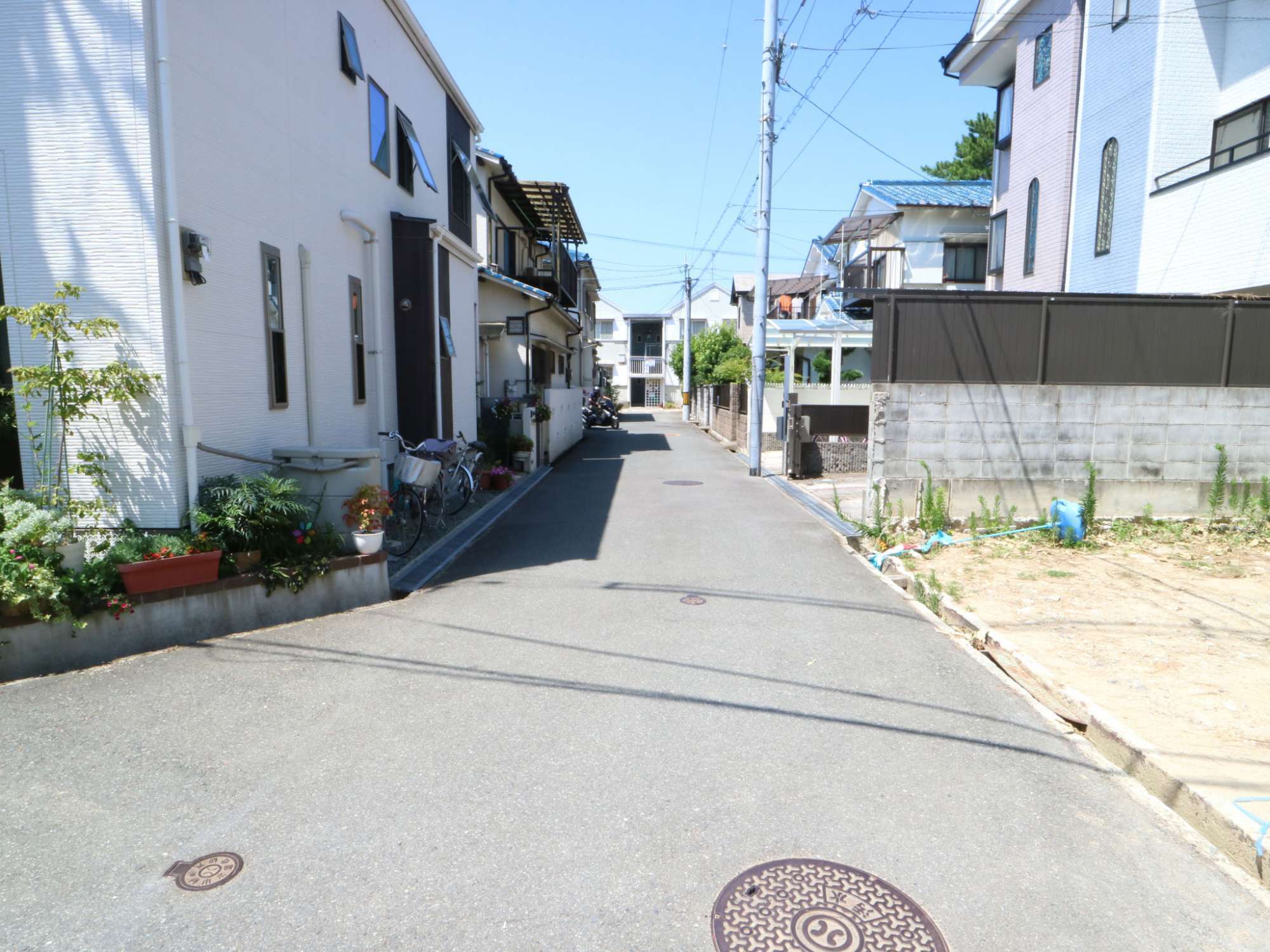 地勢は平坦で、自転車での移動もスムーズです。