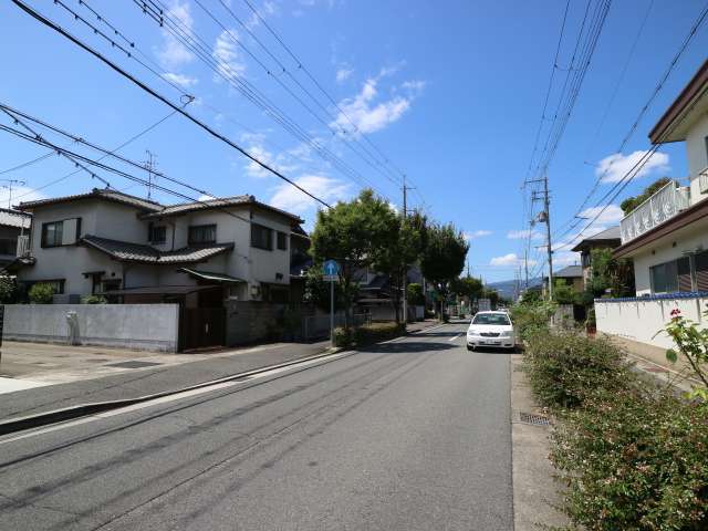 生垣や植栽のある家が多く、町内には田畑が少し残されています。