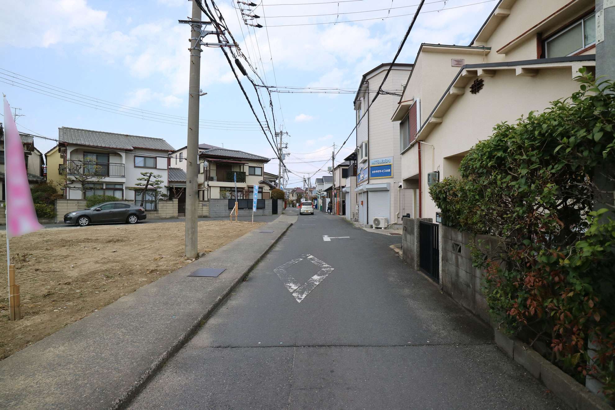 地勢は平坦で、自転車での移動もスムーズです。