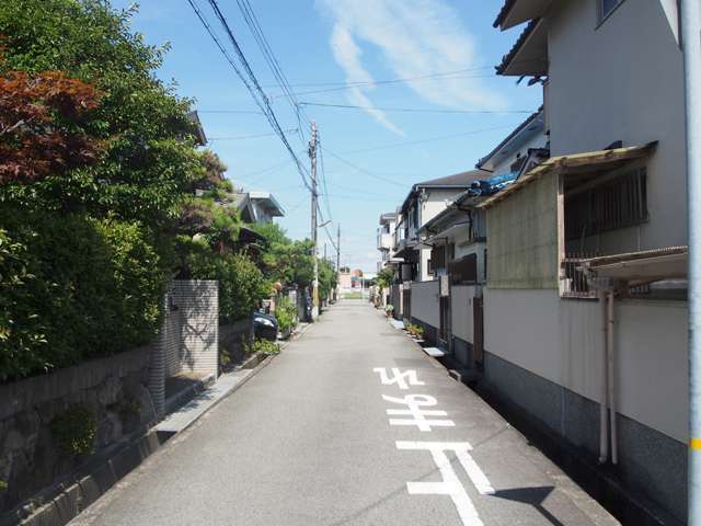 生垣のある家が多く、また昔ながらの趣のある家が並んでいます。