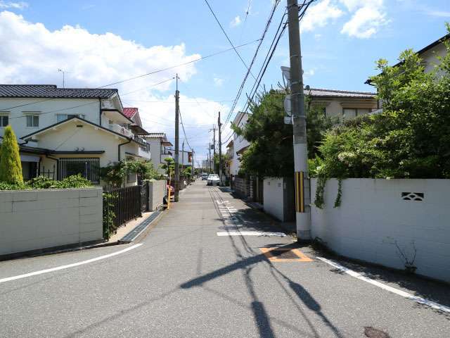 一戸建てが中心に立ち並んでいます。