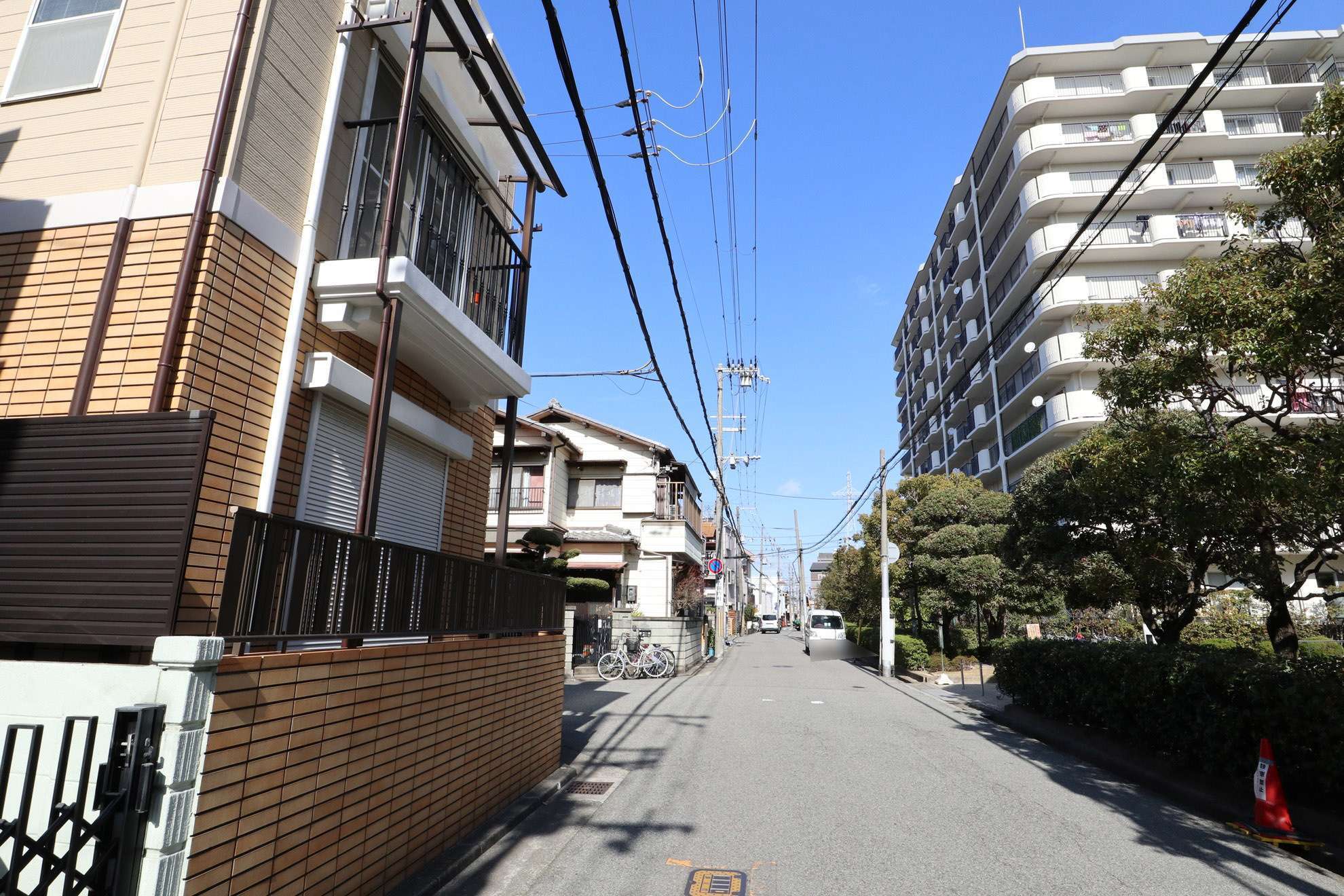 のんびりした雰囲気の街並みです。