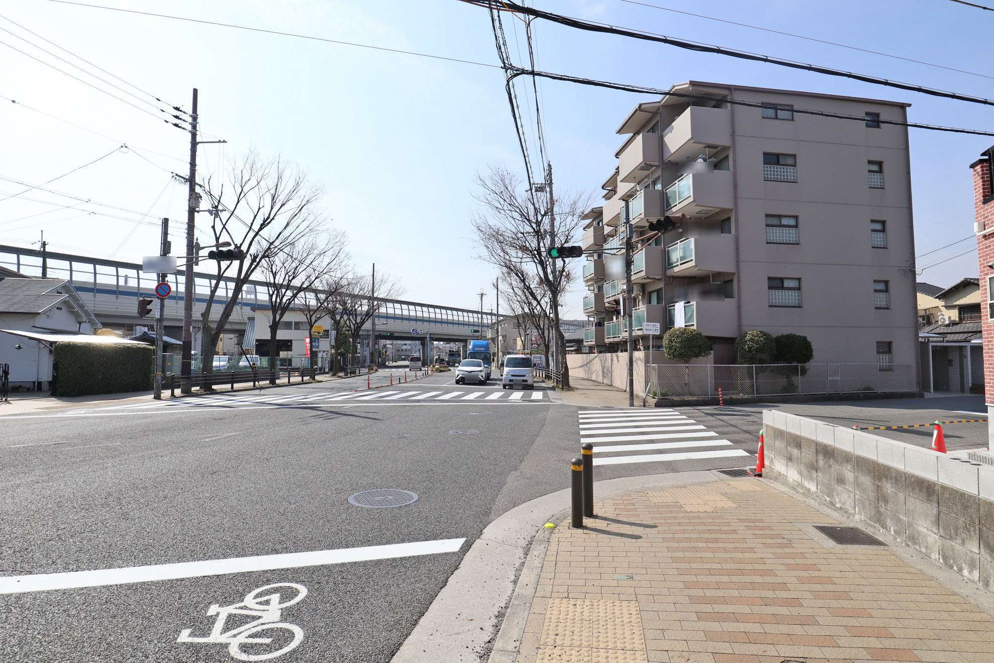 地勢は平坦で自転車での移動もスムーズです。