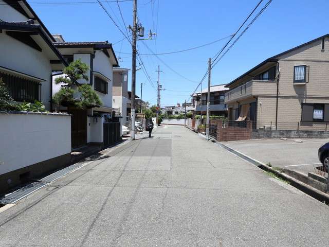 生垣のある家が多く、緑が豊富です。