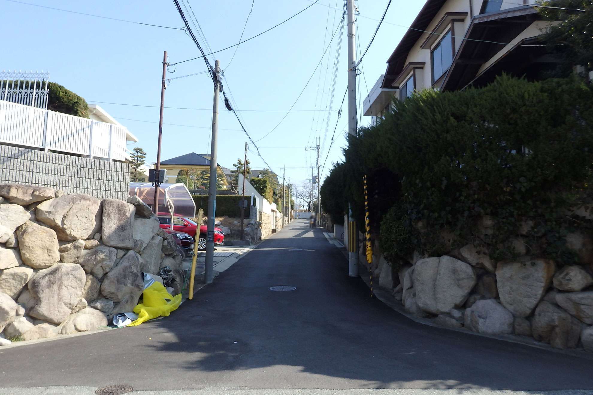 アップダウンのある地勢です。