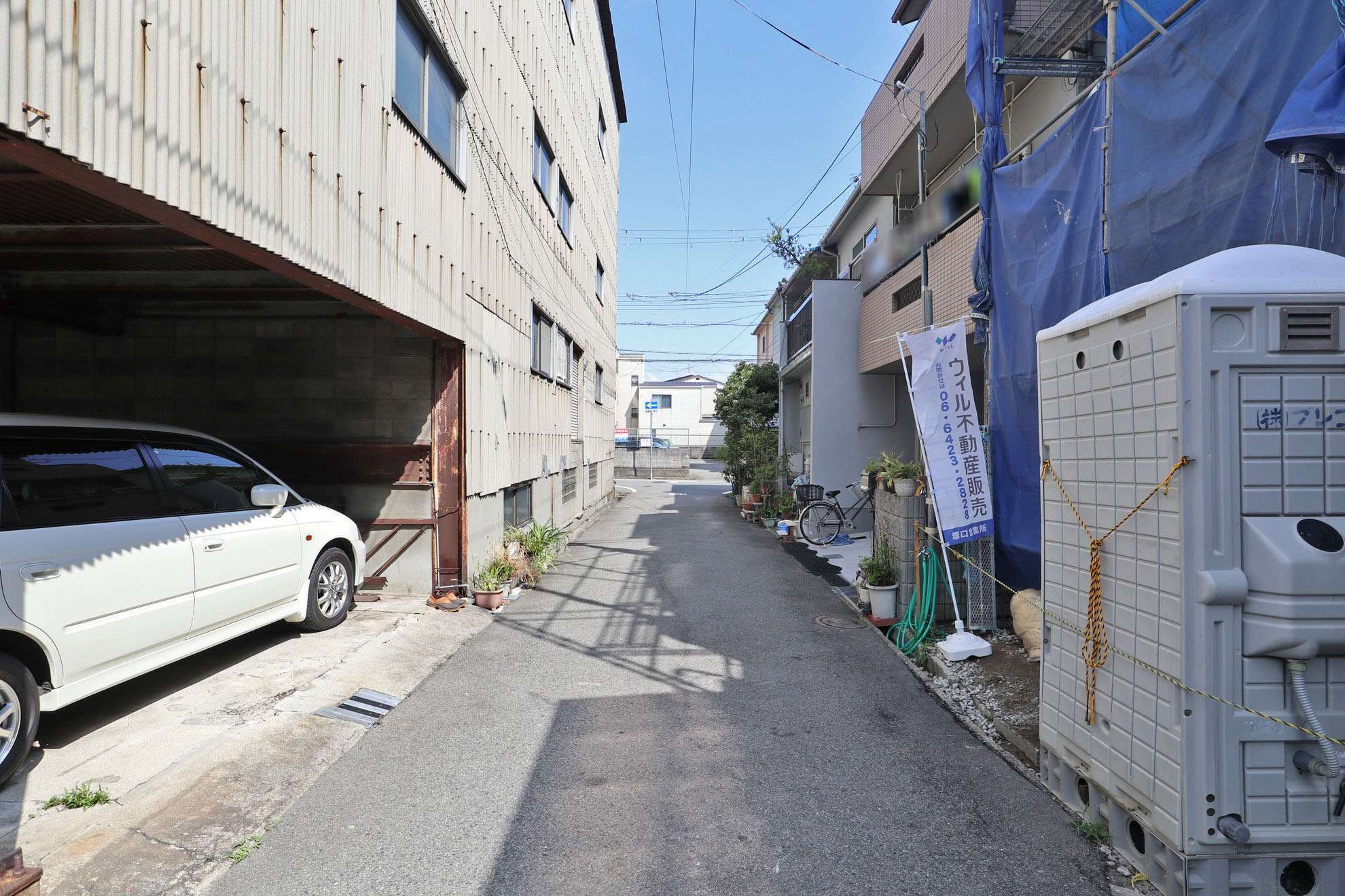 道幅が狭いところもありますが、地勢は平坦です。