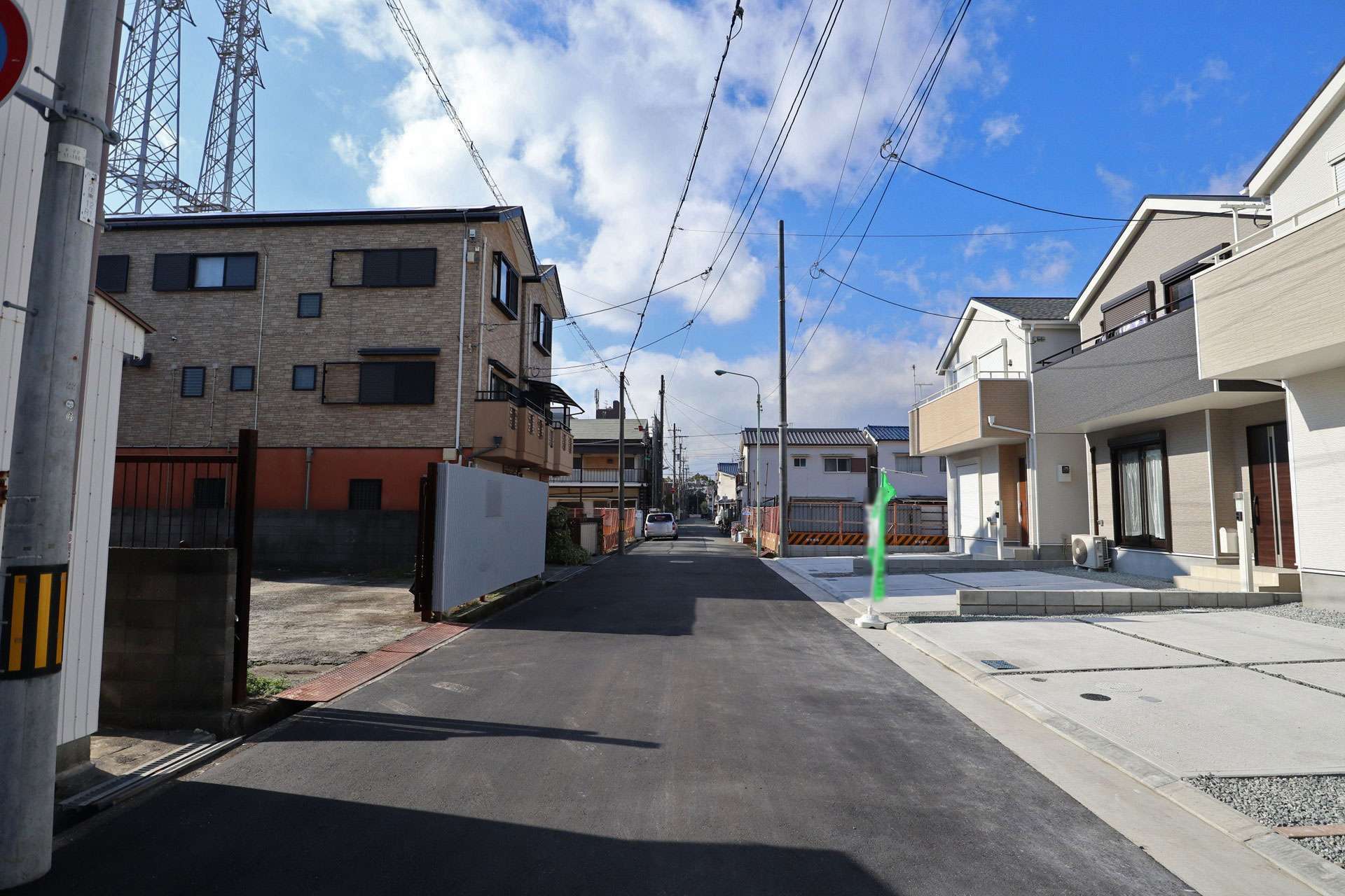 区画がきれいに整っており、地勢は平坦です。