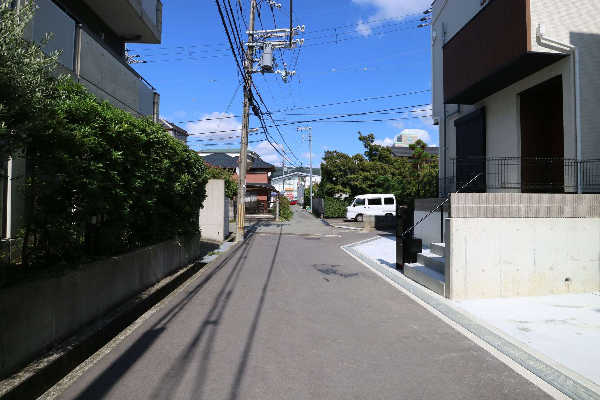 町中でも至るところで緑を感じることができます。