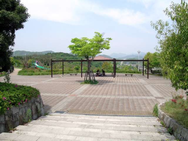タウン内では最も広さのある『向山公園』。広いグラウンドもあります。