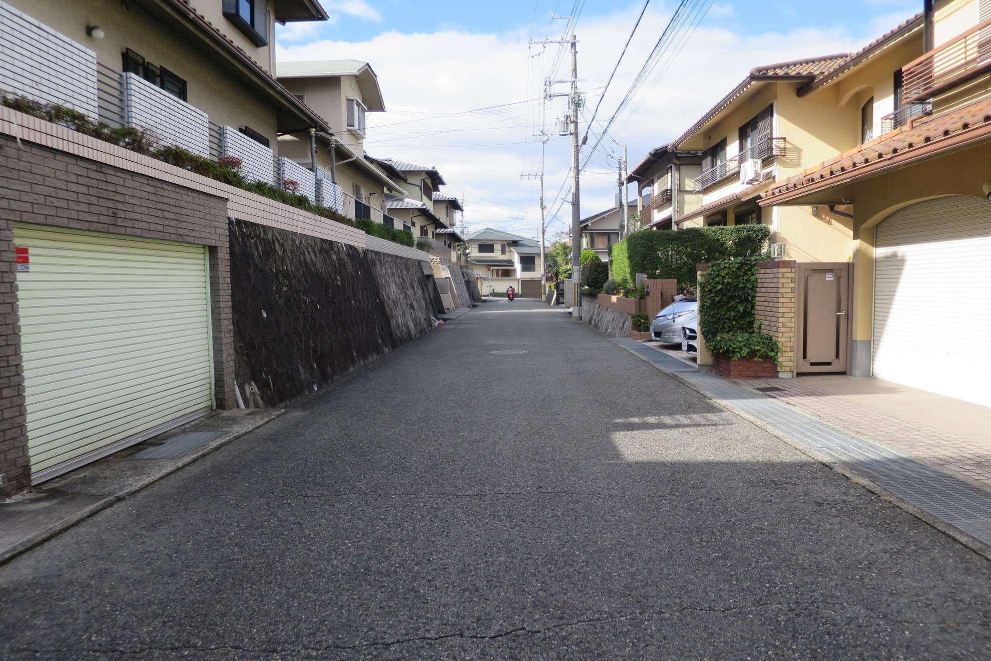緩やかなアップダウンのある地勢。