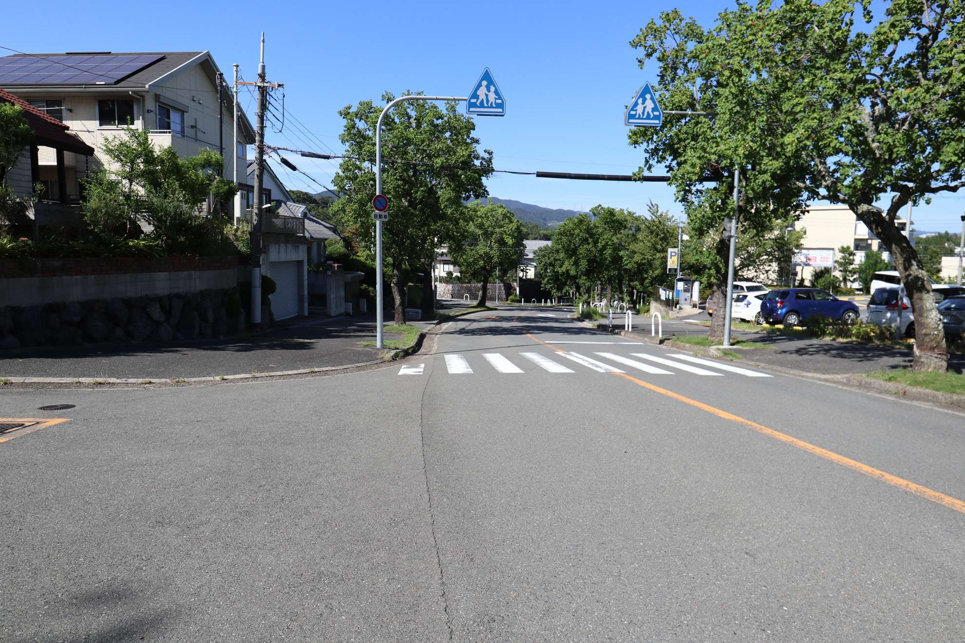 丘陵地のため坂道が多いです。