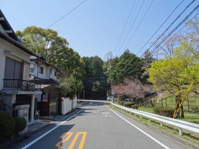 町の北端には千里緑地が広がっています。