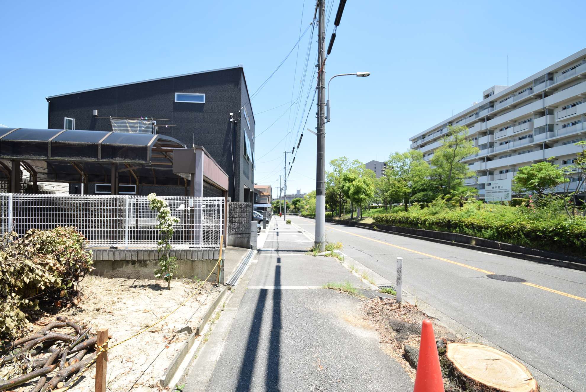 町中でも緑を感じます。