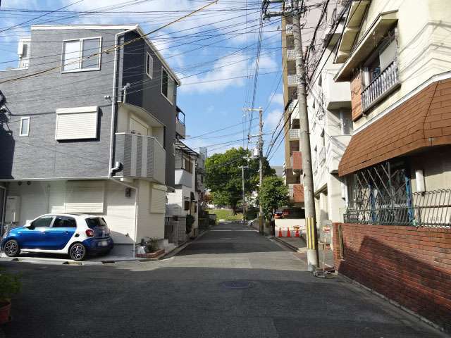 一戸建てやマンションが混在しています、