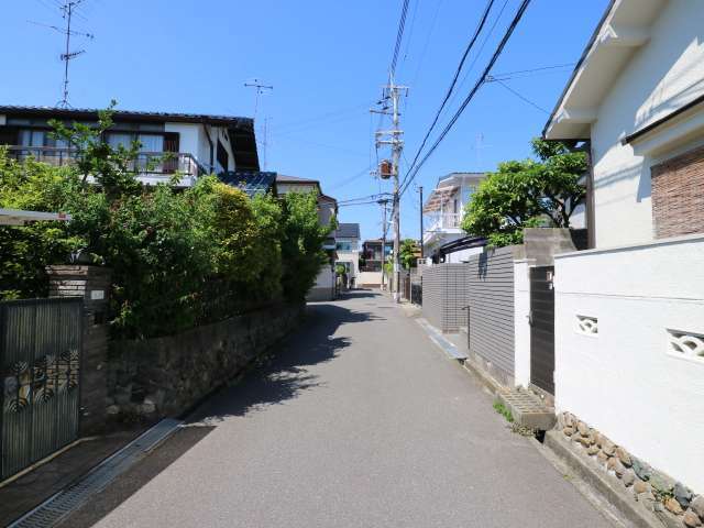 生垣や植栽のある家が多く見られます。