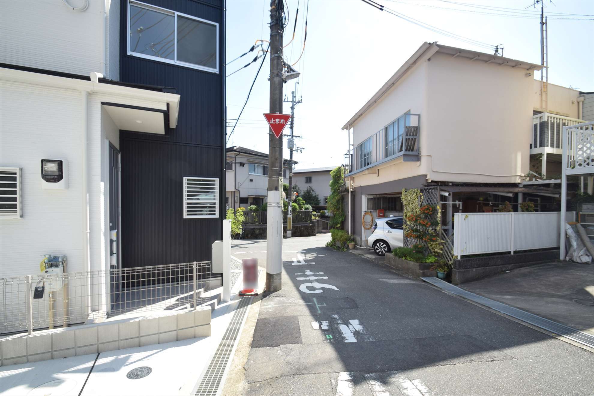 道幅は狭いところが多いです・