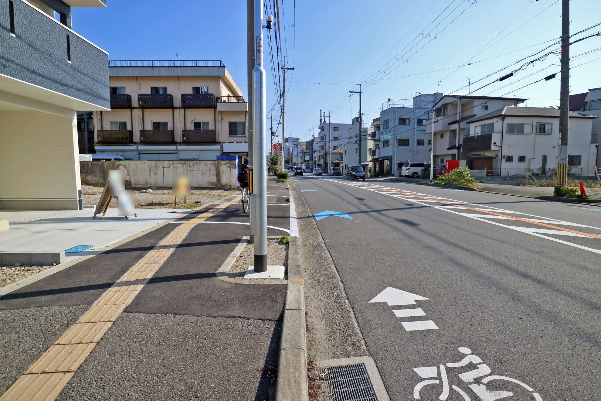 地勢はほぼ平坦で、自転車もラクに使えます。