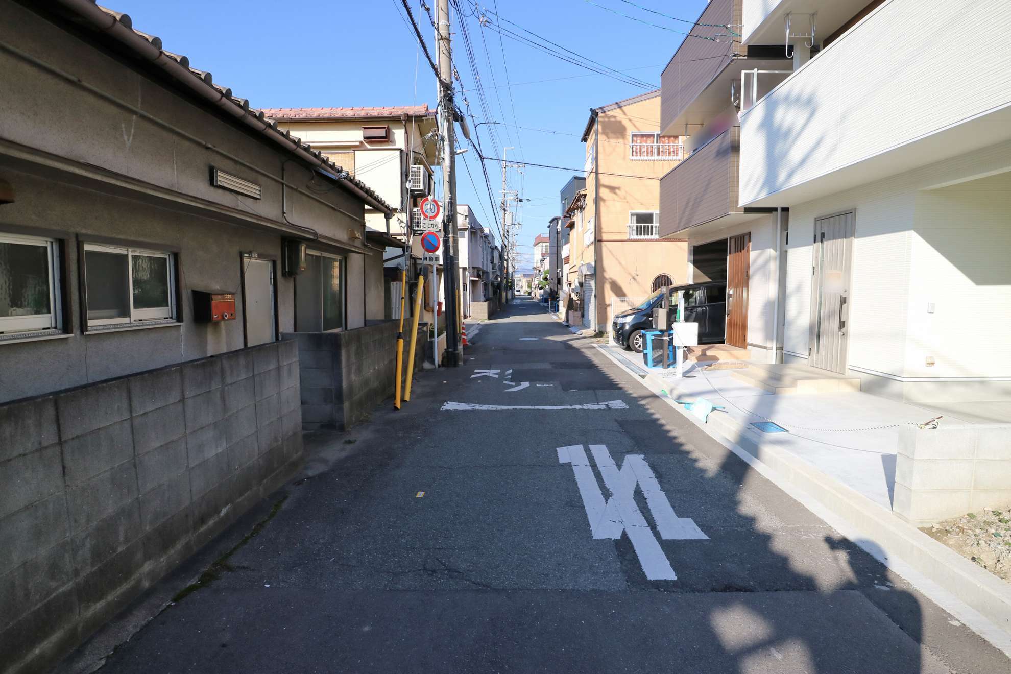 入り組んだ街路が中心。