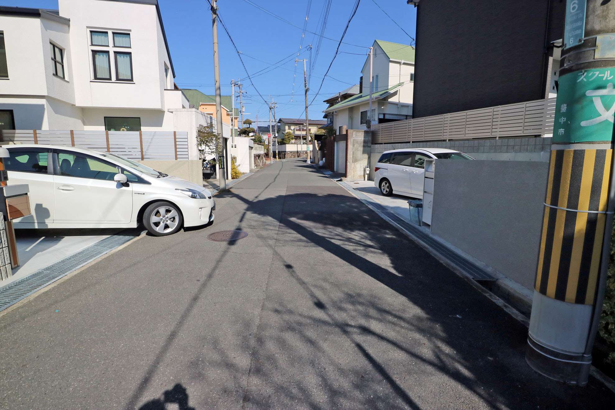 すっきりとした街並みです。