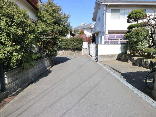 生垣や植栽のある家が多く、緑の潤いを感じられます。