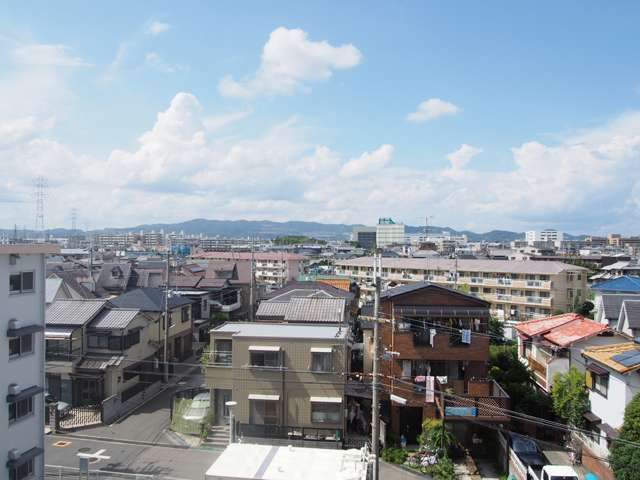 『昆陽南5丁目』の近景。一戸建てやマンションが混在しています。