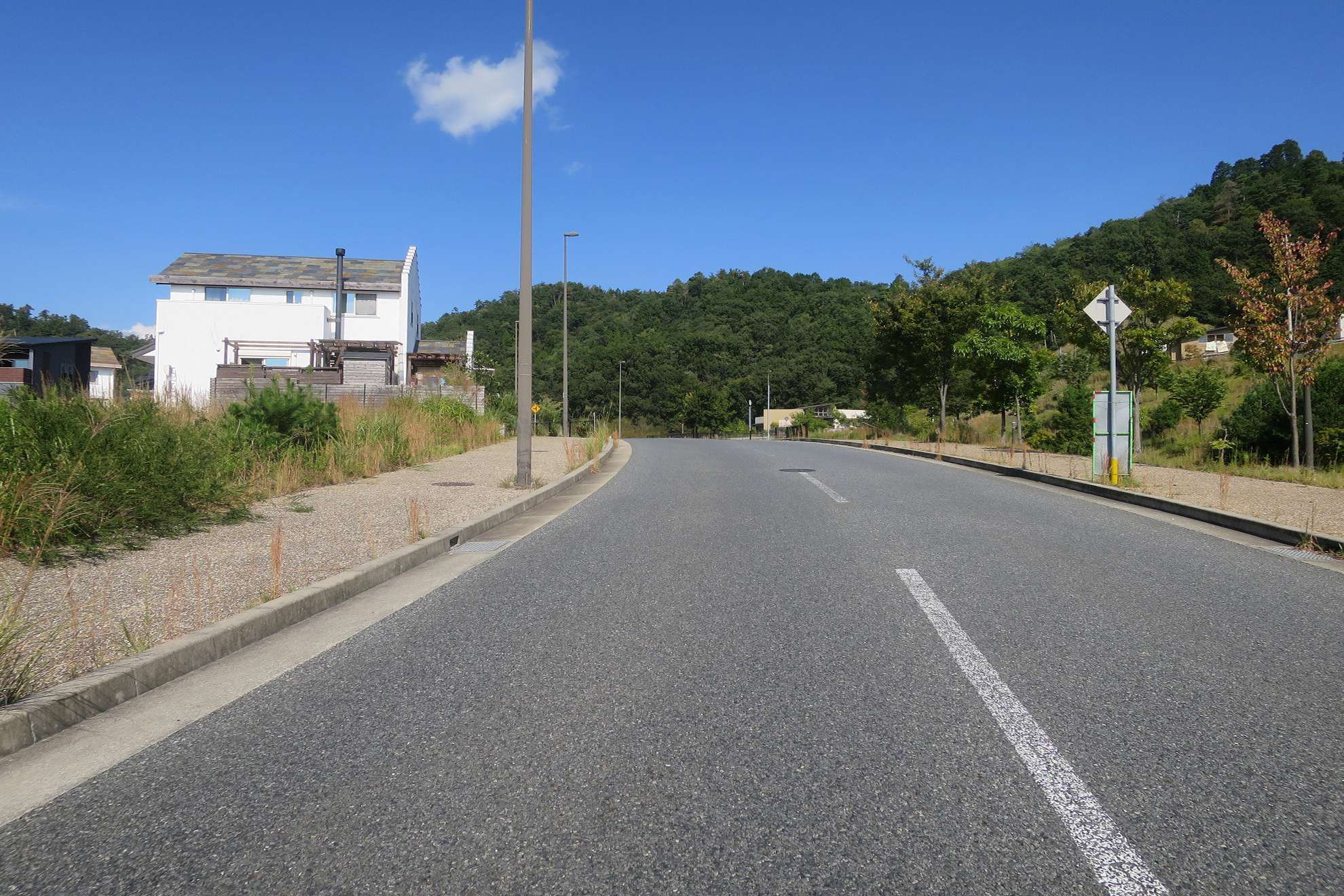 町の大半が森林になっている、大変緑豊かな住宅地。