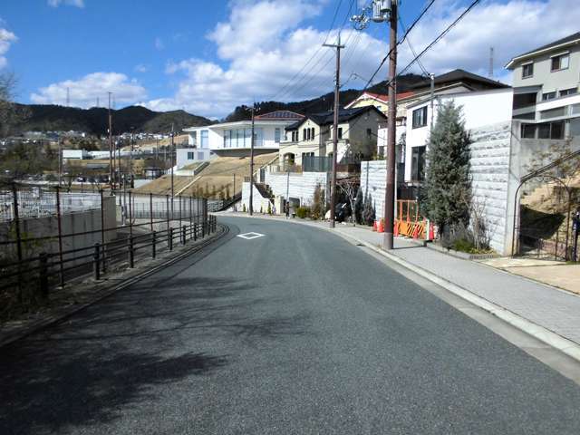 敷地の広い一戸建てが多く立ち並んでいます。