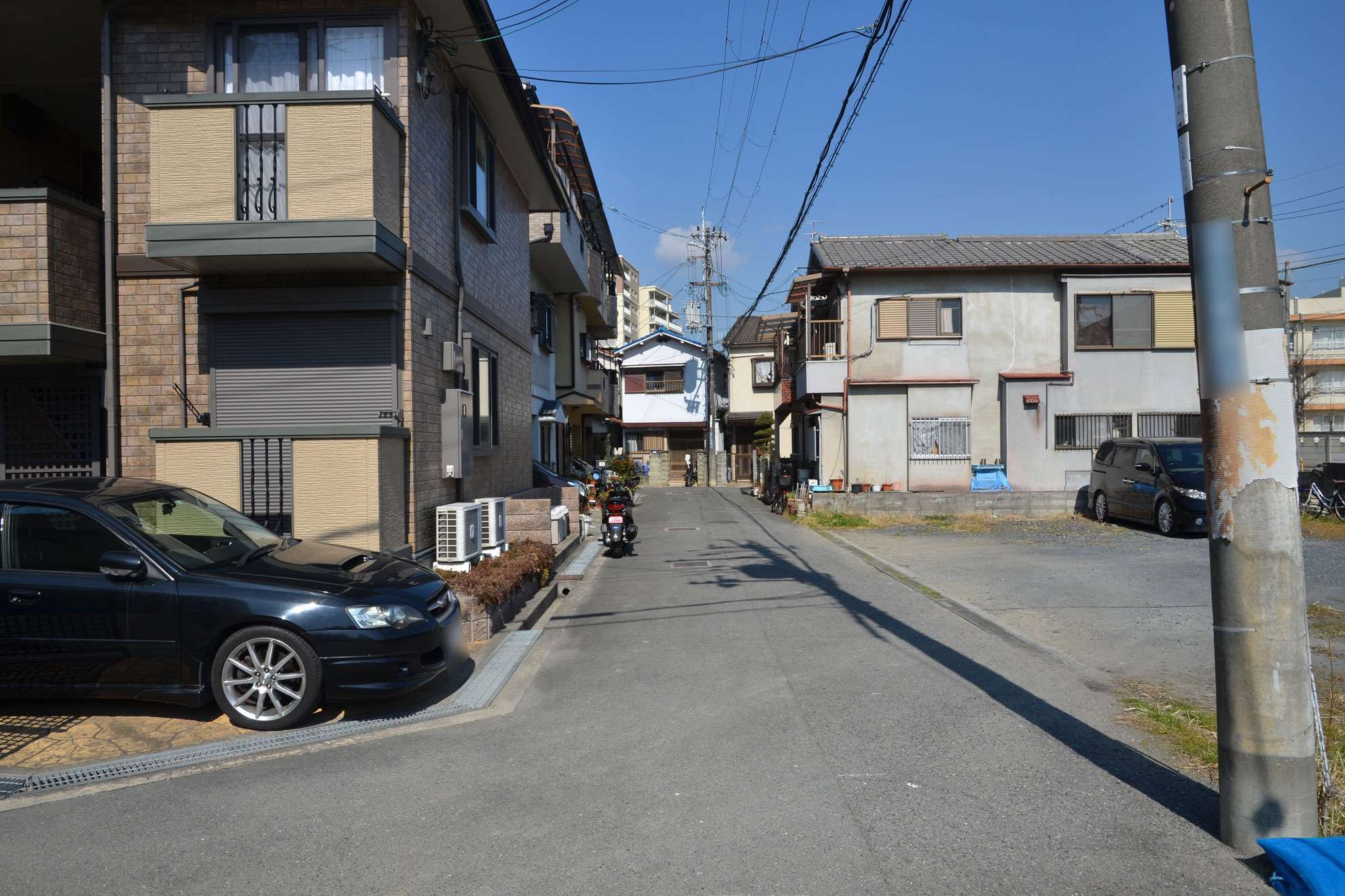 道幅が狭いところが多いです。