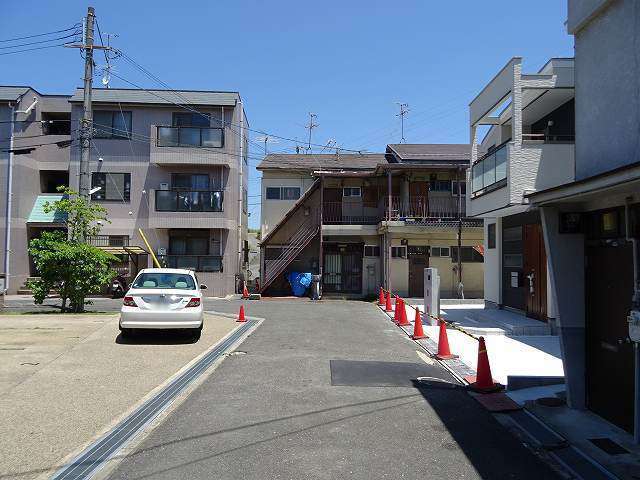 町の北側は少し入り組んでいます。