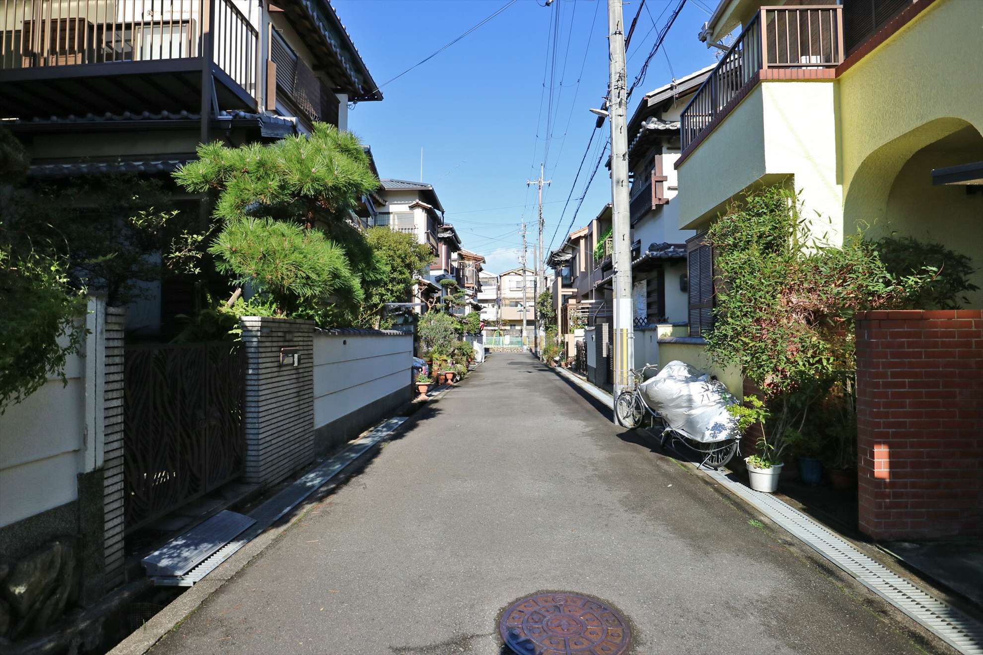 地勢は平坦で、自転車で移動する人も多く見かけます。